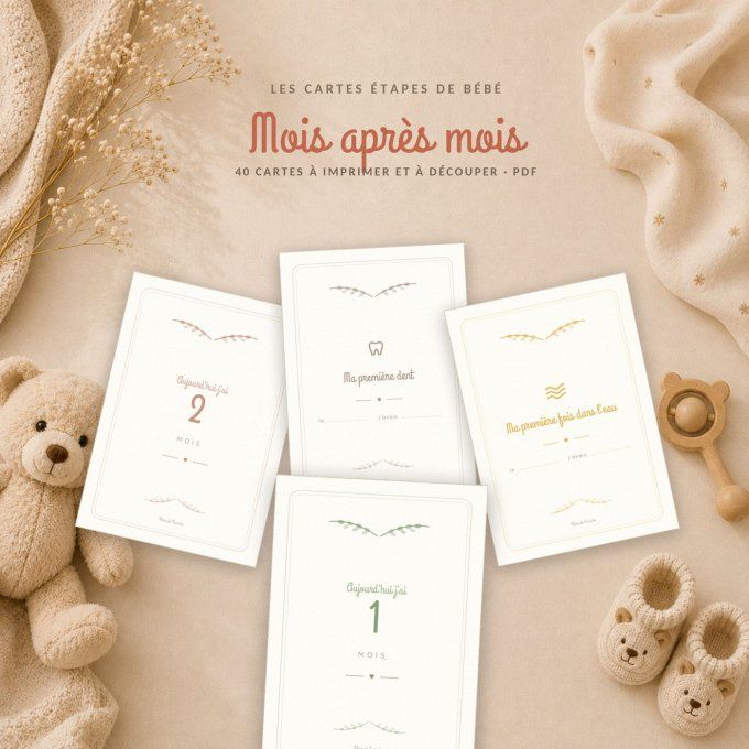 Mes cartes étapes bébé
