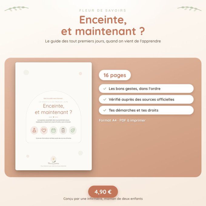 Enceinte, et maintenant ?