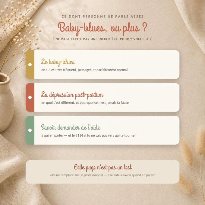 Mon carnet post-partum