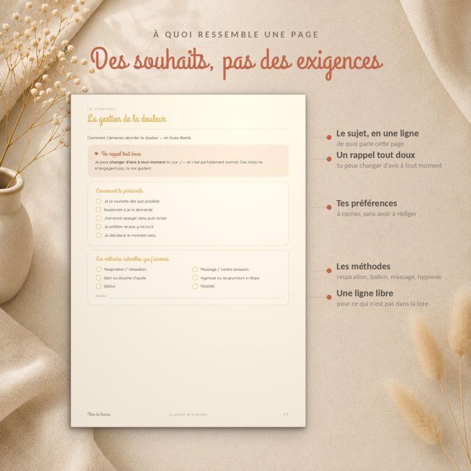 Mon projet de naissance
